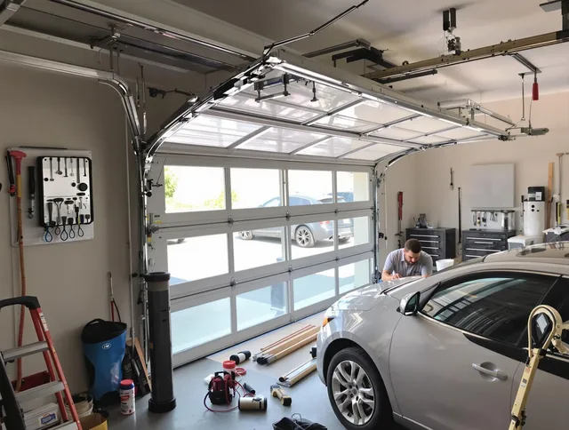 Garage door noise reduction service by The Hammocks Garage Door Repair in The Hammocks
